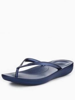 Image of FitFlop iQushion Ergonomic Flip Flop Navy Size 3 Women