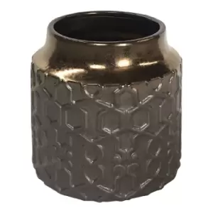 Image of Premier Housewares Zircon Ceramic Planter Metallic - Large