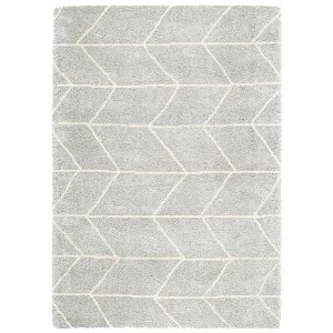 Image of Asiatic Logan Rug - 120 x 170cm - Silver