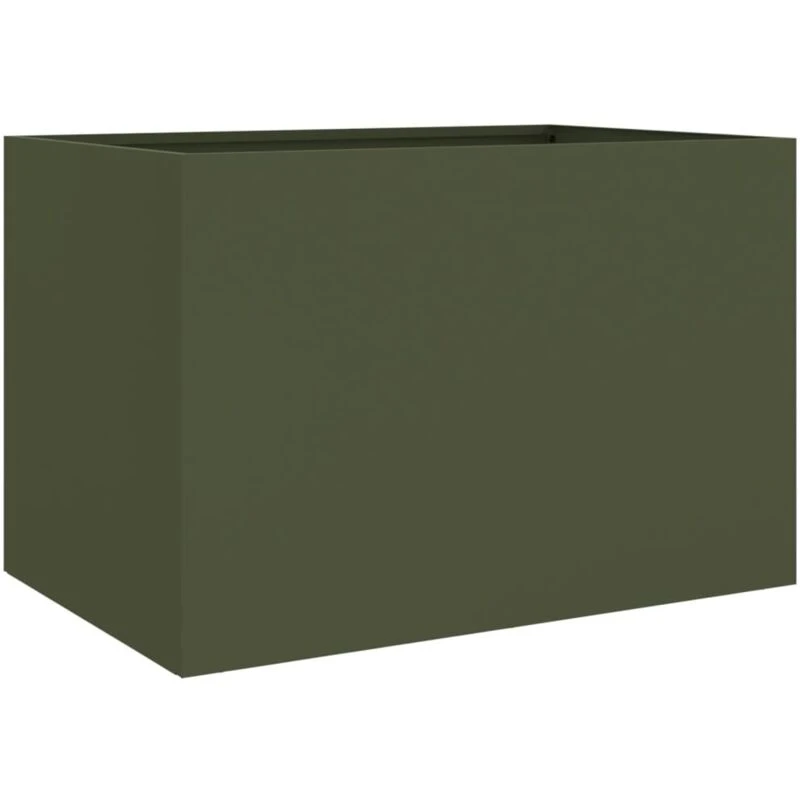 Image of VIDAXL Planter Olive Green 62x47x46cm Steel Vidaxl 8721012364622