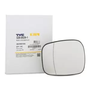 Image of TYC Wing Mirror Glass RENAULT,NISSAN 328-0029-1 9636600QAN,7701048401