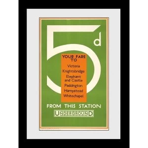 Image of Transport For London Your Fare Too Framed Collector Print