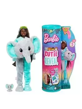 Image of Barbie Cutie Reveal Doll With Elephant Plush Costume