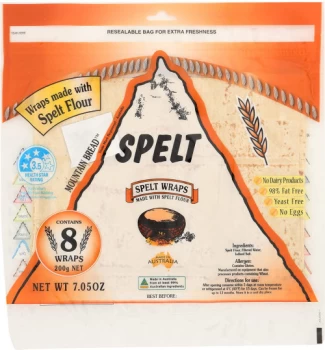 Image of Mountain Bread Spelt Wraps - 200g (Case of 15)