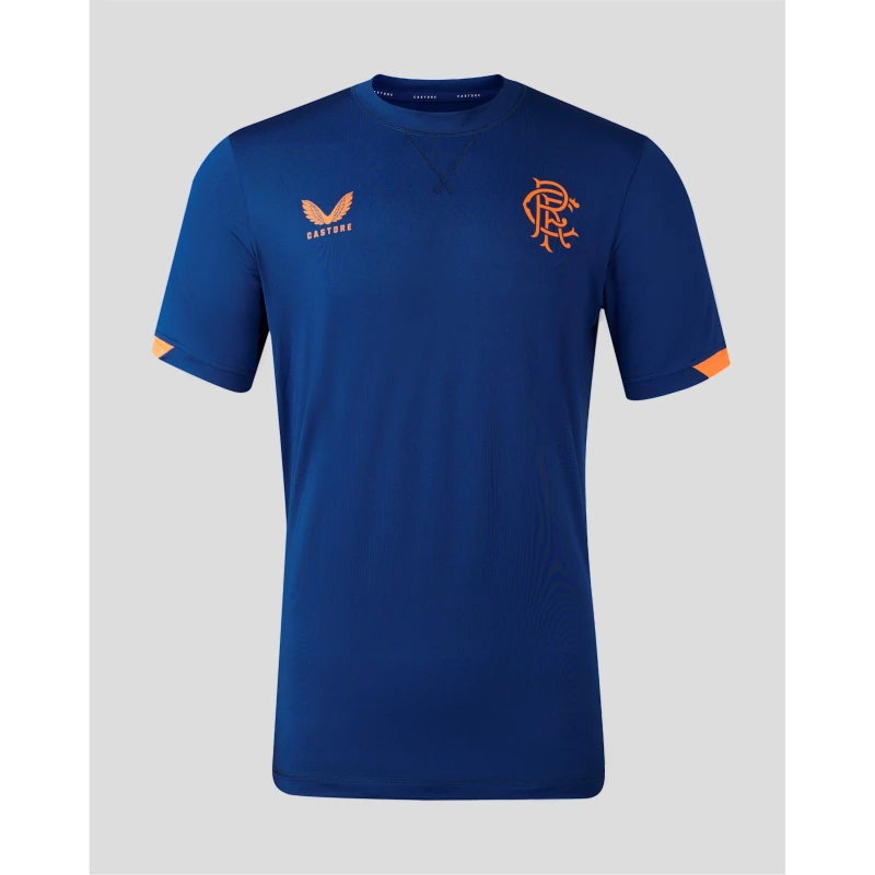 Image of Castore Rangers Travel T-Shirt 2023 2024 Adults - Blue Blue S