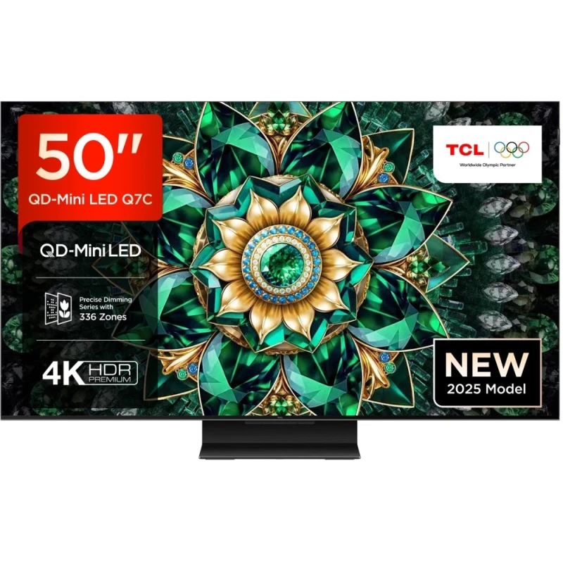 Image of TCL 50Q7C-UK 50" Q7C 4K Ultra HD HDR QD-Mini LED Smart Google TV 2025
