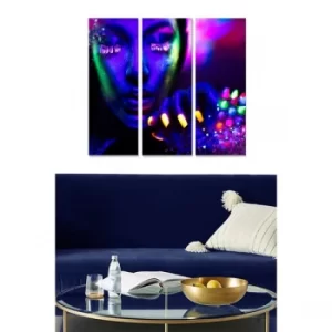 Image of MDF431931772 Multicolor Decorative MDF Painting (3 Pieces)