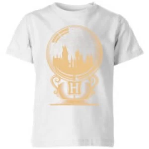 Image of Harry Potter Hogwarts Snowglobe Kids T-Shirt - White - 3-4 Years