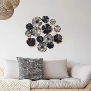 Image of Hypnosis Multicolor Decorative Metal Wall Accessory