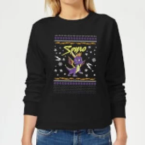 Image of Spyro Knit Womens Christmas Sweatshirt - Black - 4XL - Black