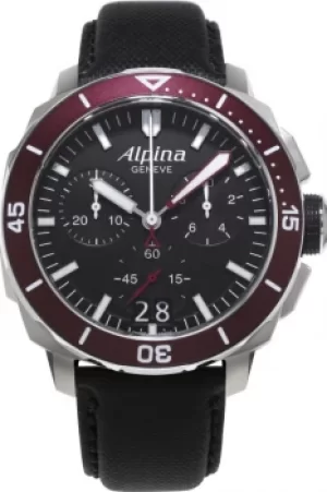Image of Mens Alpina Seastrong Diver 300 Chronograph Watch AL-372LBBRG4V6