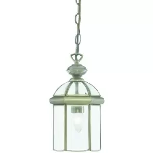 Image of Searchlight Lighting - Searchlight Lanterns - 1 Light Ceiling Lantern Pendant Antique Brass, E27