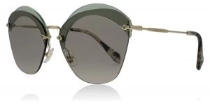 Image of Miu Miu MU53SS Sunglasses Green VX15J2 63mm