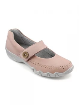 Image of Hotter Hotter Spin Mary Jane Sporty Shoe Powder Pink