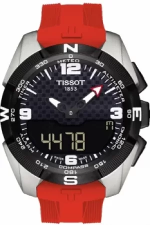 Image of Mens Tissot T-Touch Expert Solar Titanium Alarm Chronograph Solar Powered Watch T0914204705700
