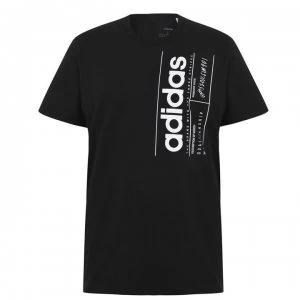 Image of adidas Mens Brilliant Basics T-Shirt - Black/White