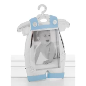 Image of Silver Blue Baby Romper Frame
