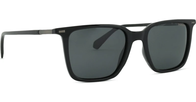 Image of Polaroid Polaroid Men Square Black Grey Polarized PLD 4183/S/X Black One Size Male 197737134136