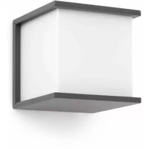 Image of Kubick 1-light dark gray garden wall light