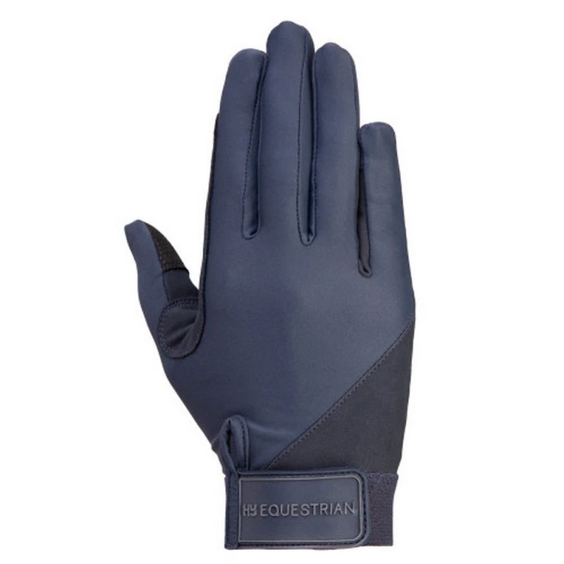 Image of Hy Absolute Fit Riding Gloves in Navy Size: XS Navy Unisex XS