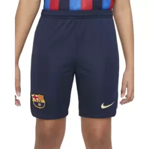 Image of Nike Barcelona Home Shorts 2022 2023 Junior Boys - Blue