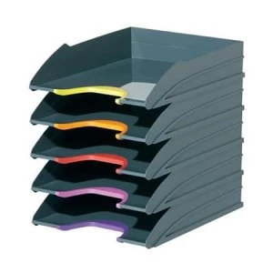 Image of Durable VARICOLOR Desktop Letter Tray Set Set of 5
