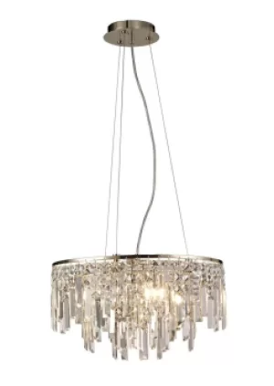 Image of Maddison Ceiling Pendant Round 6 Light G9 Rose Gold, Crystal