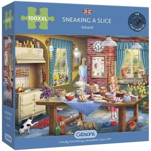 Image of Gibsons Sneaking a Slice Jigsaw Puzzle - 100 XXL Pieces