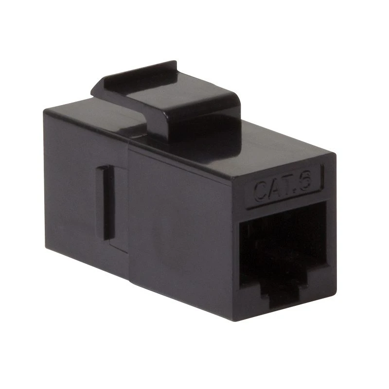 Image of FDL CAT.6 KEYSTONE PASS THROUGH COUPLER MODULE - BLACK