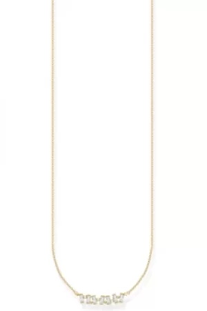 Image of Thomas Sabo Charm Club Charming Gold Baguette Necklace KE2095-414-14-L45V