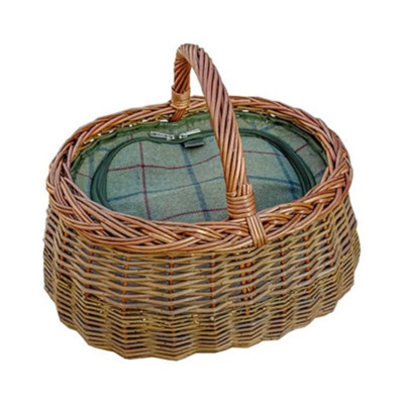 Image of Red Hamper S058C/home Wicker Deluxe Car Basket With Fitted Cooler