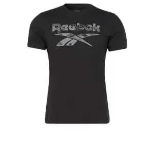 Image of Reebok Identity Big Logo T-Shirt Mens - Black