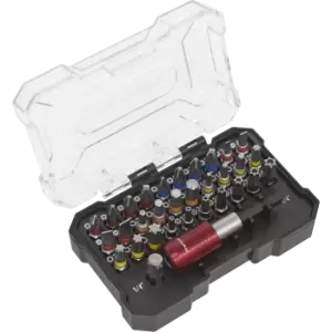 Image of Sealey 32 Piece Colour Coded Screwdriver Bit Set