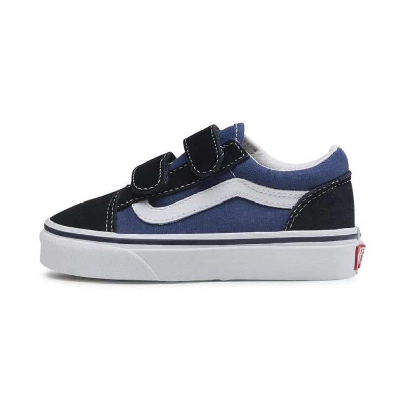 Image of Vans Vans Old Skool V Kids Navy Kids Sneakers Blue True-White VN000VHENWD 33
