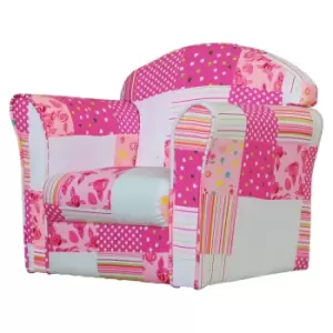 Image of KIDSAW Kids Mini Armchair Pink Patchwork