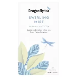 Image of Dragonfly Organic Swirling Mist White Tea Bags, 36g