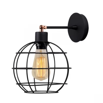 Image of Fellini - MR - 882 Black Wall Lamp