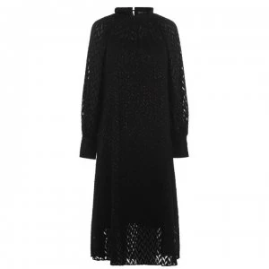 Image of Biba Metallic Chevron Dress - Black