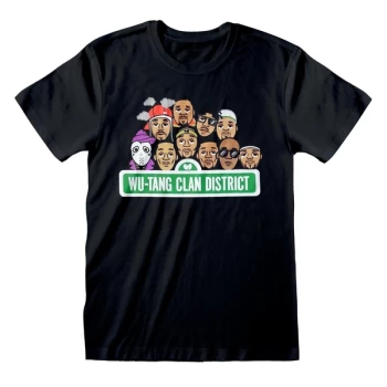 Image of Wu-Tang Clan - Street Unisex Medium T-Shirt - Black