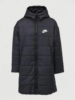 Image of Nike NSW Parka - Black, Size XS, Women