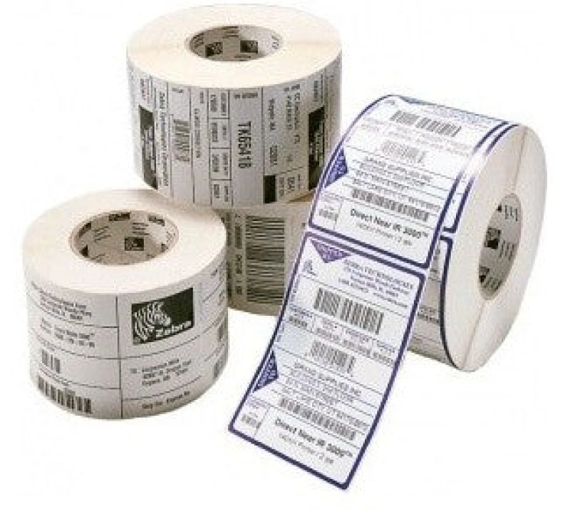 Image of Zebra Z-Perform 1000D (3002654) White Label Roll 102mm x 64mm - 4 x 2510 Labels (Original)