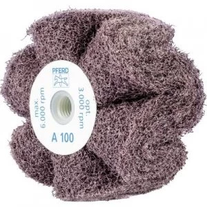 Image of PFERD 44642201 HORSE POLINOX grinding wheel with thread M 14 100 x 50 Mm corundum A 100 design PNG 100 mm 5 pc(s)