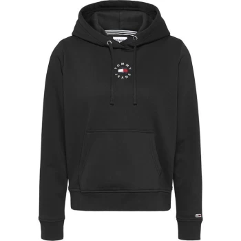 Image of Tommy Jeans Logo Hoodie - Black