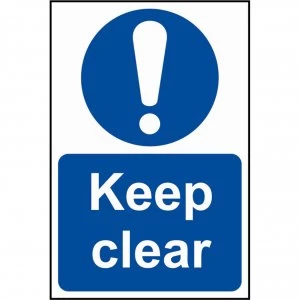 Image of Scan Keep Clear Sign 200mm 300mm Standard
