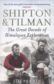 Image of Shipton and Tilman by Jim Perrin Book