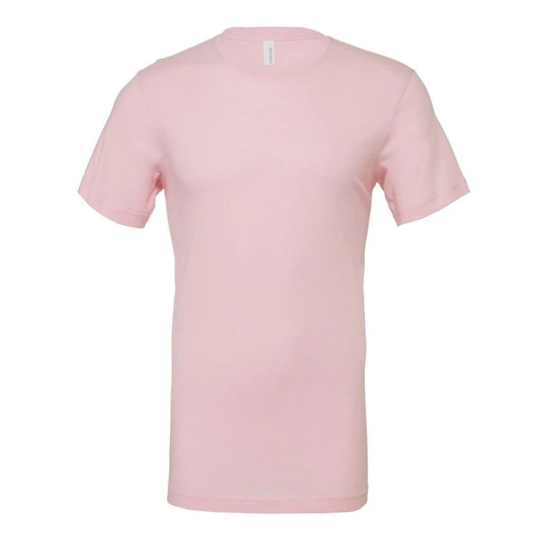 Image of Bella + Canvas Mens Crew Neck T-Shirt in Baby Pink Size: XS Baby Pink Male XS