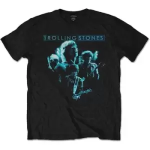Image of The Rolling Stones - Band Glow Unisex XX-Large T-Shirt - Black