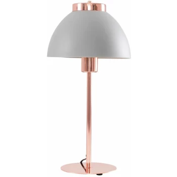 Image of Copper LED Bedside Lounge Table Lamp Stylish Scandi Light - No Bulb