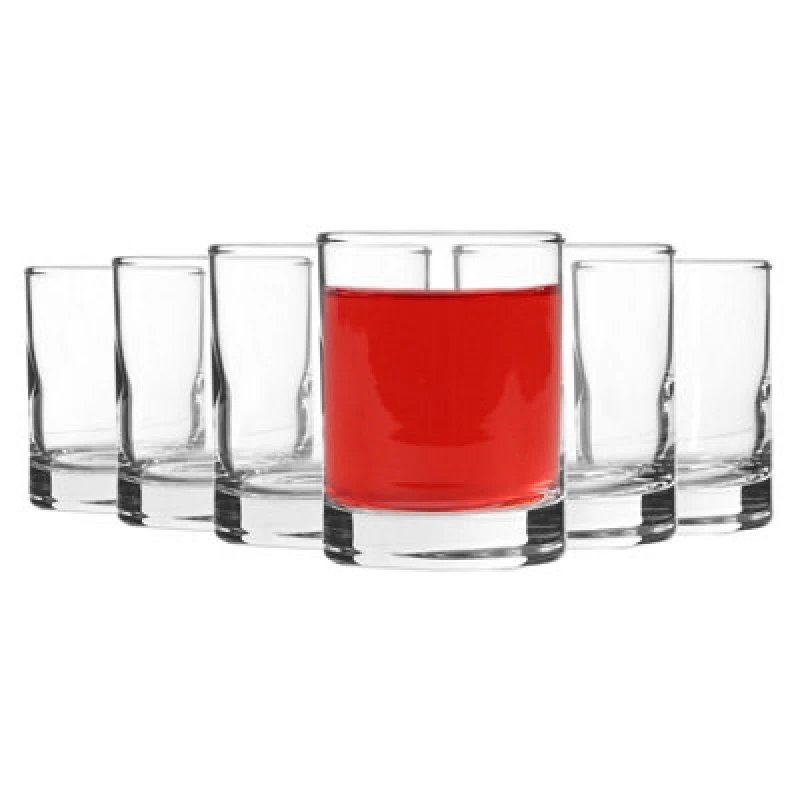 Image of LAV Liberty Shot Glasses - 65ml - Clear - Pack of 6 Clear unisex