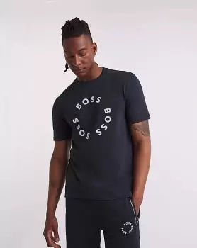 Image of Boss Navy Circle Logo T-Shirt